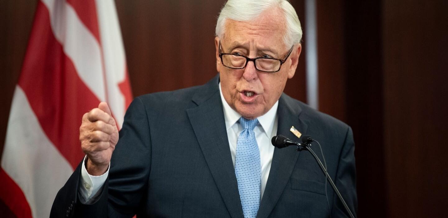 mr hoyer at the podium